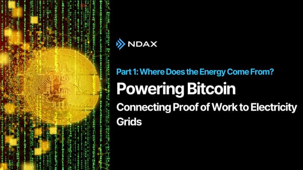 Powering Bitcoin: Connecting Proof of Work to Electricity Grids - Part I