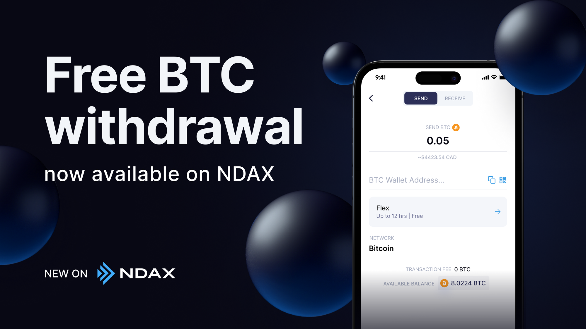 New NDAX Bitcoin Withdrawal Options and Fee Schedule
